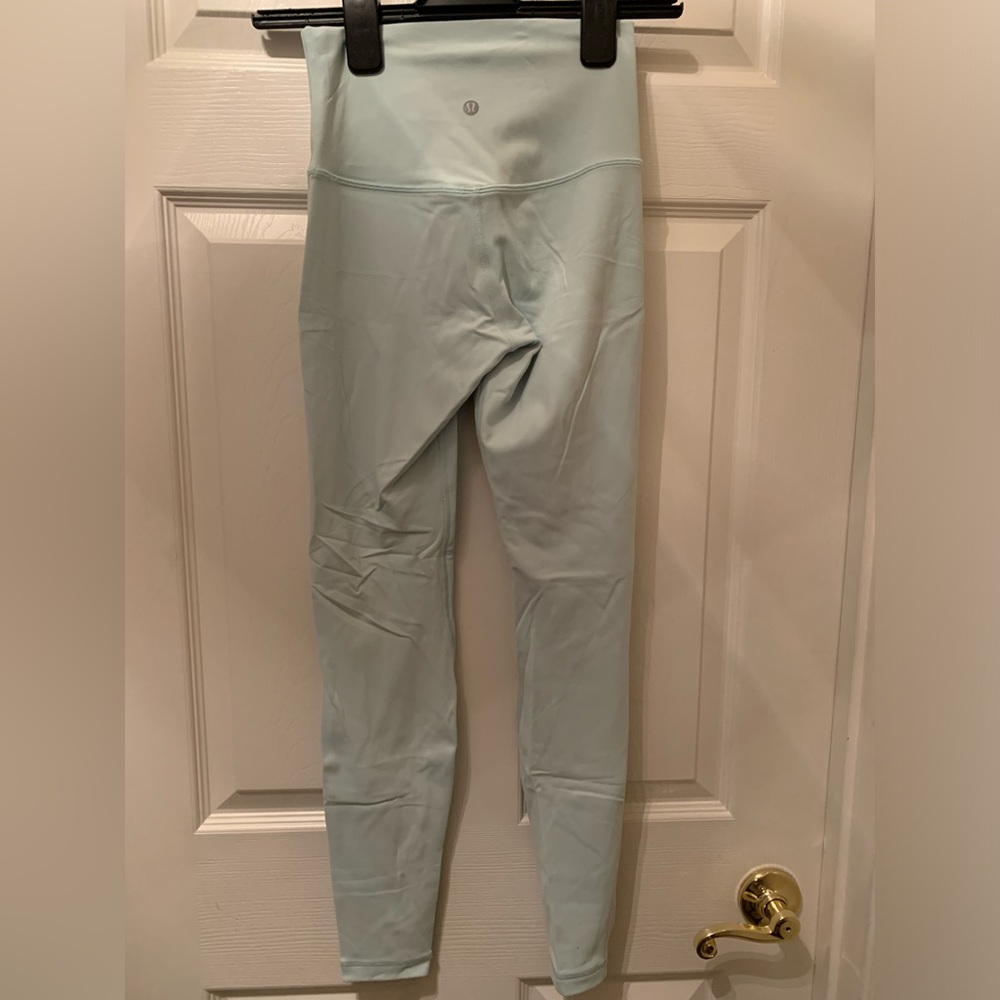 Lululemon align leggings (double lined), mint green, worn once
